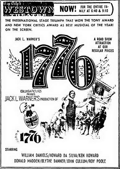 Westown Theatre - DEC 22 1972 AD